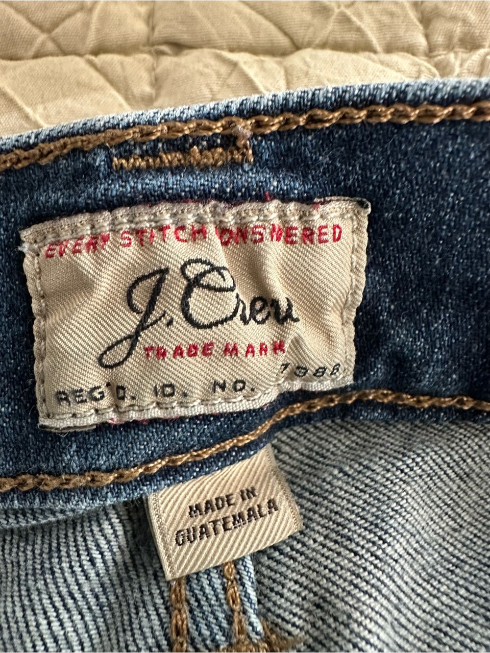 J. Crew Men's Slim Jeans in Dark Indigo Wash size 33x34 GREAT CONDITION! - Picture 4 of 4